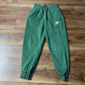 Nike Fleece Sweatpants Boys Tapered Drawstring Pants Size Small